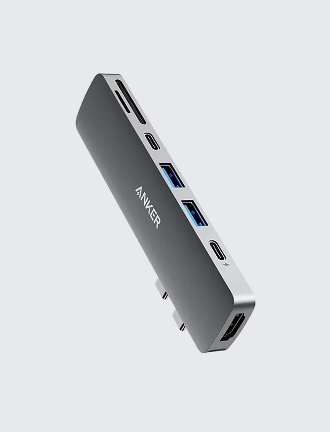 Baseus 7-in-1 USB-C Hub with Digital Power Display Hover Image